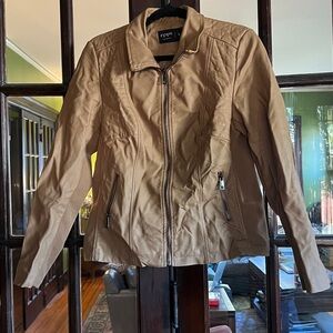Tan Zip-Up Jacket
